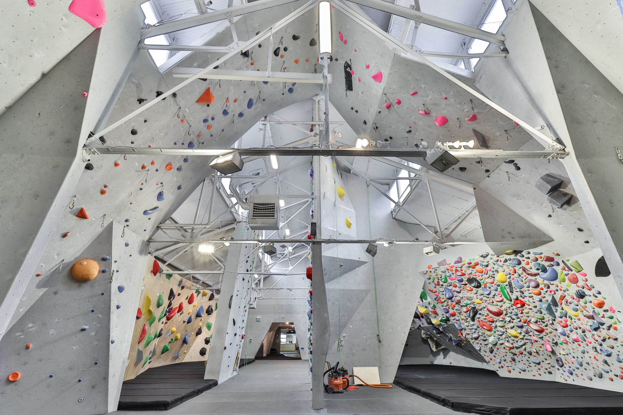 Inside Joe Rockhead's Climbing Gym